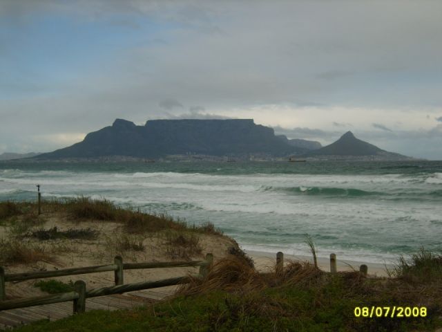 Table Mountain from Blauw Berg Strand (South Africa)